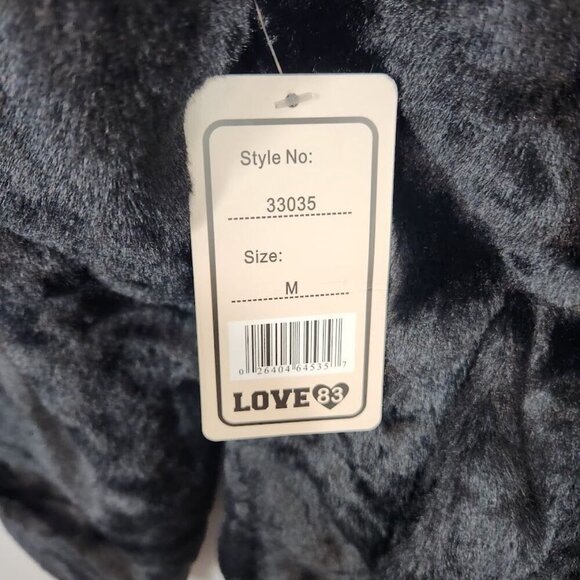 Love83 Faux Fur Jacket in Black - Size Medium - Picture 5 of 9